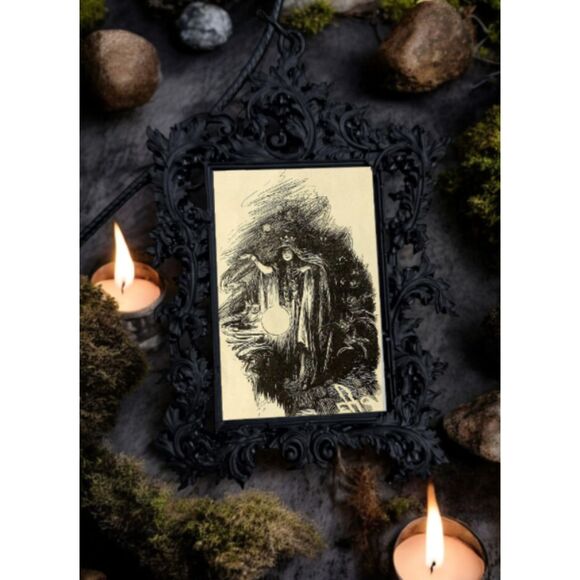 Witch Spellcasting Pendant Cauldron Witchcraft Witchy Pagan Wicca Necklace - Picture 1 of 3